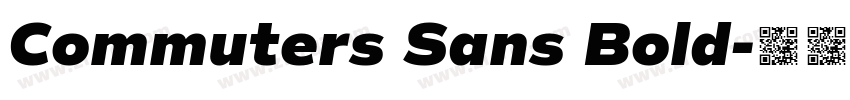 Commuters Sans Bold字体转换
